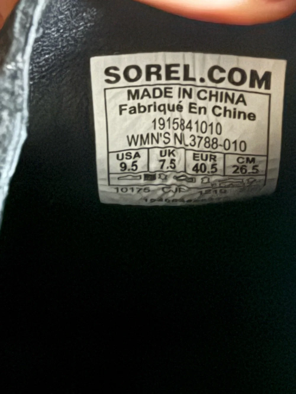 Sorel black leather Joan Uptown Chelsea Wedge Ankle Boots pull on elastic 9.5